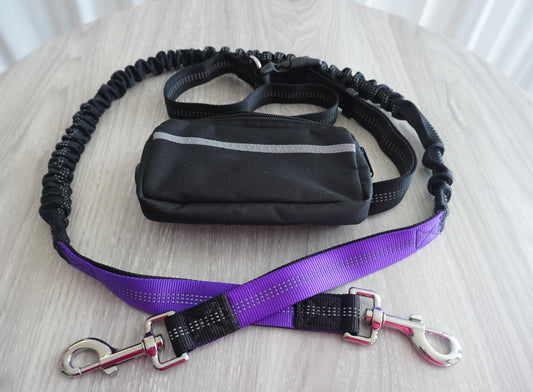 Hands Free Dog Leash With Adjustable Waist Belt